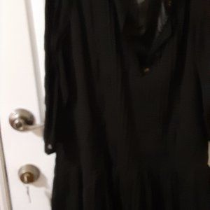 Long sleeve black dress